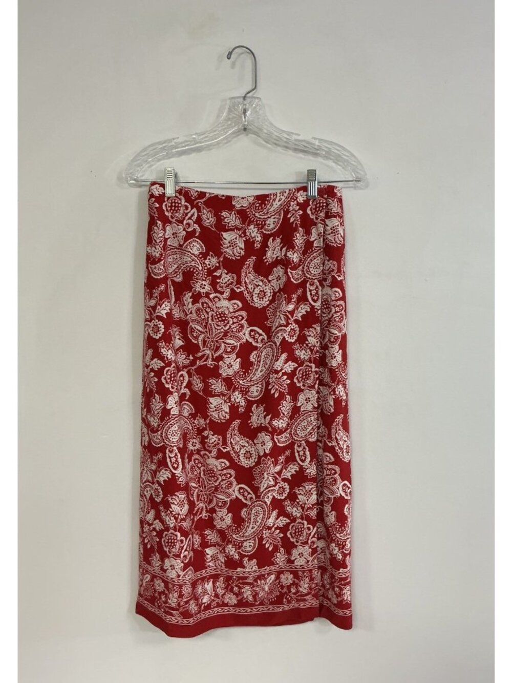 Talbots Floral Wrap Skirt Maxi Length Womens 10